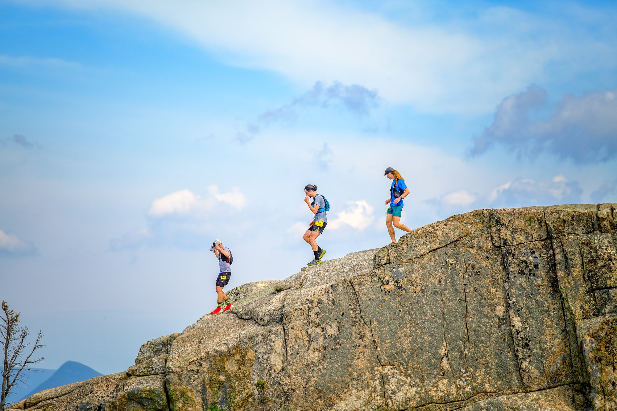 Kelton running the Chocorua Mountain Race.